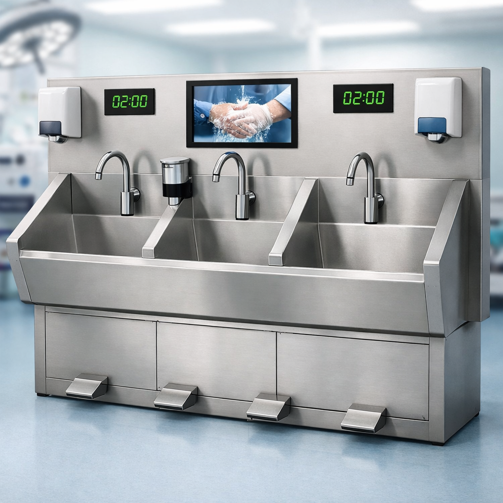 Doktor El Yıkama Ünitesi Nedir? Cerrahi El Yıkama Ünitesi Özellikleri ve Kullanım Alanları